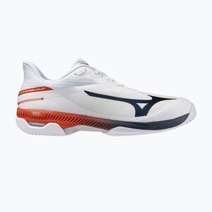 Férfi teniszcipő Mizuno Wave Exceed Court AC white/insignia blue/orange (Wave Exceed Court AC 61GA261802) kép