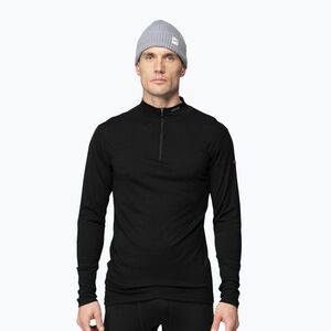 Férfi Termoaktiv pulóver Devold Breeze Merino 150 Zip Neck black. Méret: S kép