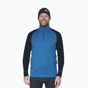 Férfi Termoaktiv pulóver Devold Duo Active Merino 205 Zip Neck blue/ink. Méret: S kép