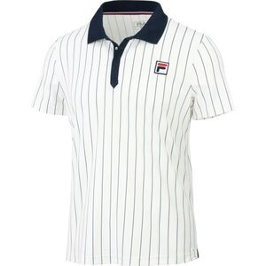 Fila POLO STRIPES BJÖRN Férfi galléros póló, fehér, méret kép