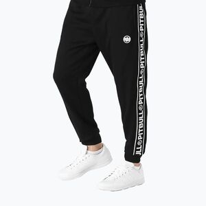 Pitbull West Coast férfi tréningnadrág Tape Logo Terry csoport fekete (Trackpants Tape Logo Terry Group 162303900002) kép