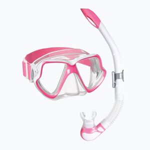 Snorkeling készlet Mares Combo Wahoo Neon pink/white/clear (Combo Wahoo Neon 411779SF) kép