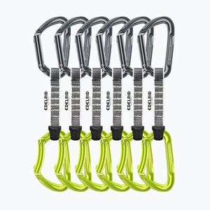Expressz garnitúra mászáshoz EDELRID Pure 6 db 10 cm slate/oasis (Pure Set Sixpack 737910106270) kép