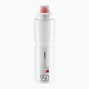 Elite Jet Plus kerékpáros palack 950 ml átlátszó/piros logó (Jet Plus EL0190903) kép