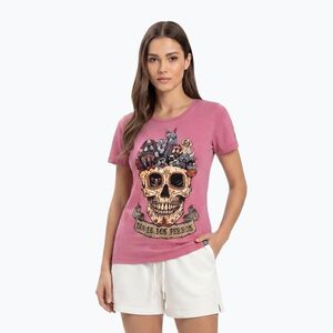Női póló Pitbull Dia De Los Perros washed pink (Dia De Los Perros 216114421000) kép