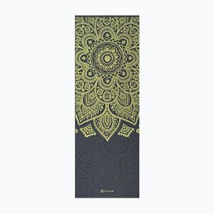 Jógaszőnyeg Gaiam Premium Sundial Layers 6 mm black/navy/yellow (Premium Sundial Layers 62432) kép