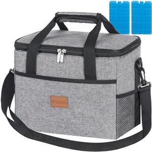 Trizand 23842 Hűtőtáska + hűtőbetét, 20 l, szürke kép
