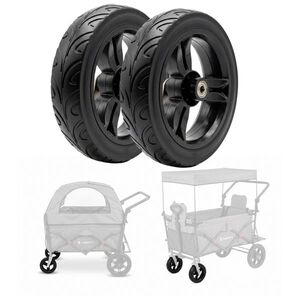 Pót első kerekek StrollKidz és StrayPaws kiskocsikhoz 4, 5x19 cm (2 x 8") 2 db, bonyolult szerelés nélkül kép