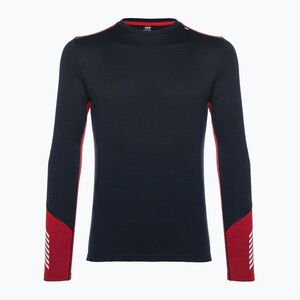Férfi hőaktív pulóver Helly Hansen Lifa Merino Midweight Crew navy/598 (Lifa Merino Midweight Crew 49364_598) kép