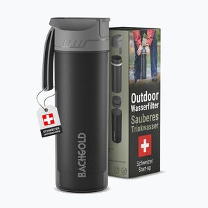 Palack szűrővel Bachgold Selfpress Waterfilter 500 ml fekete (Selfpress Waterfilter BACHBID650) kép