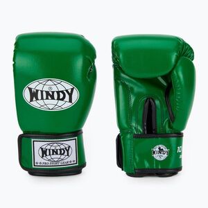 WINDY Classic Szintetikus bőr zöld bokszkesztyű (Classic Synthetic Leather BGVU-GN) kép