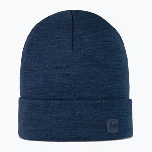 BUFF Heavyweight Merino Wool téli sapka egyszínű éjszakai kék (Heavyweight Merino Wool 111170.779.10.00) kép