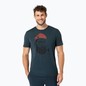 Férfi póló super.natural Sailor Tee blueberry/jet black/high risk red (Sailor Tee SNMP01120) kép