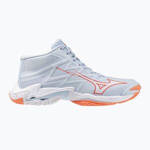 Női röplabda cipő Mizuno Wave Lightning Elite Mid blue finch/whitelava orange (Wave Lightning Elite Mid V1GC260584) kép