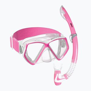Gyerek snorkeling készlet Mares Combo Pirate Neon pink/white/clear (Combo Pirate Neon 411788SF) kép