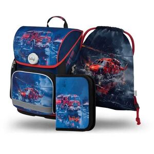 BAAGL 3 SET ERGO RESCUERS Iskolai szett, kék, méret kép