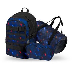 BAAGL 3 SET SKATE INDIGO Iskolai szett, kék, méret kép