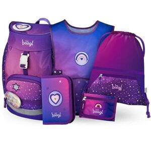 BAAGL 5 SET AIRY HORSES HEARTS II Iskolai szett, lila, méret kép