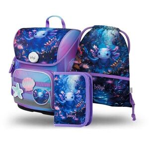 BAAGL 3 SET ERGO AXOLOTL Iskolai szett, lila, méret kép
