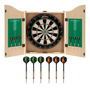 XQMAX komplett dart csomag home darts centre (bükk színű kabinet) utolsó darab kép