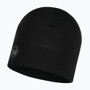 BUFF Midweight Merino gyapjú sapka egyszínű fekete 118006.999.10.00 (Midweight Merino Wool Hat Solid 118006.999.10.00) kép