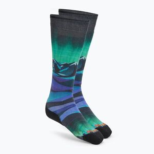 Női sízokni Smartwool Ski Targeted Cushion Compression Print OTC black (Ski Targeted Cushion Compression Print OTC 02484-001) kép