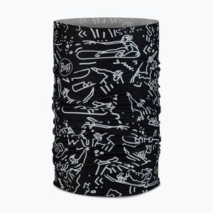 Gyerek multifunkciós kendő BUFF Original Ecostretch Tivat Black (Original Ecostretch 132491.999.10.00) kép