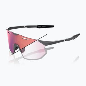 Napszemüveg 100% Hypercraft SQ gloss light grey/rose gold mirror photochromic (Hypercraft SQ 60001-10008) kép