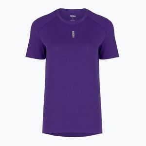 Női futó póló HOKA EveryRun Short Sleeve cosmic purple (EveryRun SS 1175856-CPRPL) kép