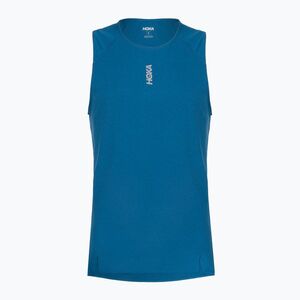 Férfi futó póló HOKA EveryRun Tank night glow blue (EveryRun Tank 1175851-NTG) kép