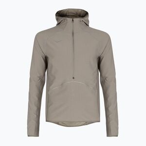 Férfi futókabát HOKA Sky Glow Half Zip pebble grey (Sky Glow Half Zip 11156098-PLGY) kép