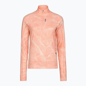 Női futópulóver HOKA Skyform Half Zip CLF PRT sunstone print (Skyform Half Zip CLF Print 1183352-STNP) kép