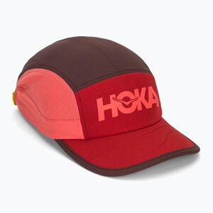 Ellenzős sapka HOKA Run Hat deep mauve/red agate (Run 1164330-DVR) kép