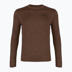 Férfi hosszú ujjú póló Patagonia Cap Cool Daily Boardshort Logo LS berm brown - light berm brown x-dye (Cap Cool Daily Boardshort Logo 45457) kép