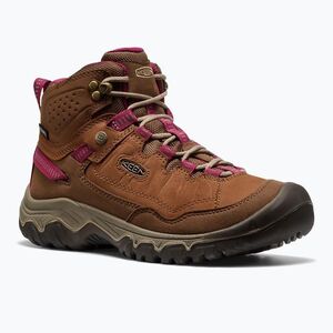 Női túracipők KEEN Targhee IV Mid Wp bison/beaujolais (Targhee IV Mid Wp 1030689) kép