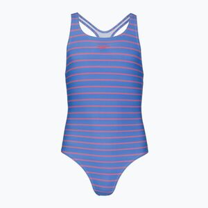 Gyerek egyrészes fürdőruha Speedo Stripe Print Medalist periwinkle blue (Stripe Print Medalist 8-A000201002) kép