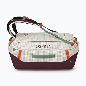 Utazótáska Osprey Transporter Duffel 40 l mystery white/moody burgundy (Transporter Duffel 40 10007510) kép