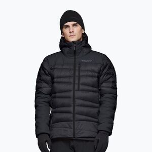 Férfi pehelykabát NORRONA Falketind Down 750 Zip Hood caviar black (Falketind Down 750 Zip Hood 1833-20) kép
