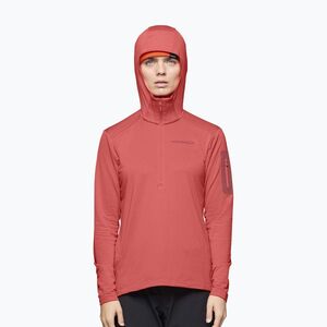Női túra pulóver NORRONA Falketind Warm1 Hood deep sea coral/baked apple (Falketind Warm1 Hood 1898-26) kép