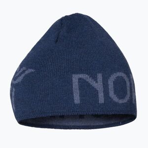 Téli sapka NORRONA MerinoUll Logo Beanie indigo night melange (MerinoUll Logo Beanie 5215-23) kép