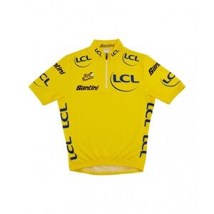 SANTINI Rövid ujjú kerékpáros mez - TOUR DE FRANCE 2023 - sárga kép