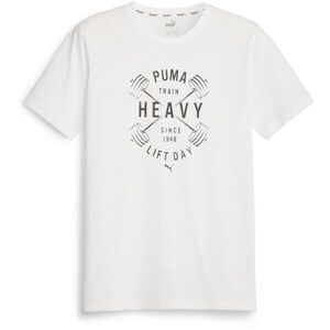 Puma GRAPHIC TEE Férfi póló, fehér, méret kép