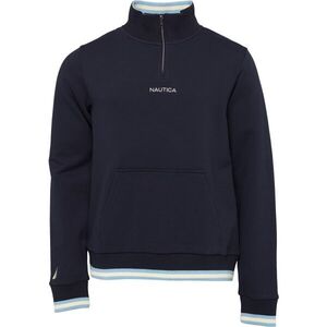 NAUTICA BANFF ZIP TOP Férfi pulóver, sötétkék, méret kép