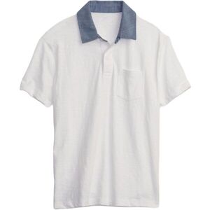 GAP CHAMBRAY POLO Fiú póló, fehér, méret kép