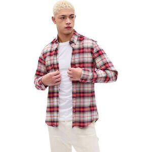 GAP FA23 STANDARD OXFORD Férfi ing, piros, méret kép