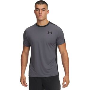 Under Armour HEATGEAR WORDMARK Férfi sportos póló, sötétszürke, méret M kép