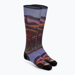Smartwool női sízokni Ski Zero Cushion Floral Field Print OTC picante pikáns (Ski Zero Cushion Floral Field Print OTC 02165) kép