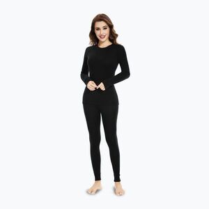 Női termikus fehérnemű szett WOOLCANO Merino SET0543 fekete (Merino SET0543 WLC-B4APO23-BLK) kép