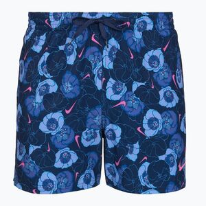 Férfi fürdőnadrág Nike Multi Poppy Print 5" Volley midnight navy (Multi Poppy Print 5" Volley NESSF565-440) kép
