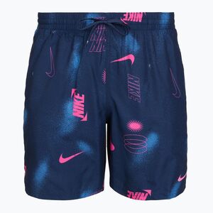 Férfi fürdőshort Nike Multi Print 7" Volley midnight navy (Multi Print 7" Volley NESSF563-440) kép